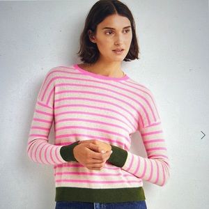 Boden striped cashmere sweater M